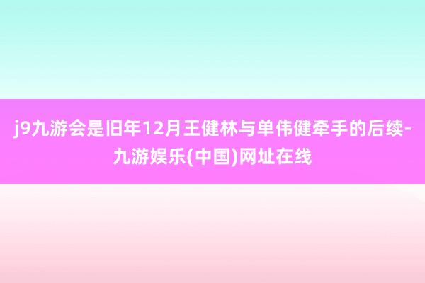 j9九游会是旧年12月王健林与单伟健牵手的后续-九游娱乐(中国)网址在线