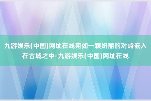 九游娱乐(中国)网址在线宛如一颗妍丽的对峙嵌入在古城之中-九游娱乐(中国)网址在线