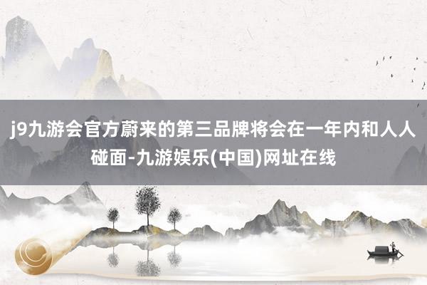 j9九游会官方蔚来的第三品牌将会在一年内和人人碰面-九游娱乐(中国)网址在线