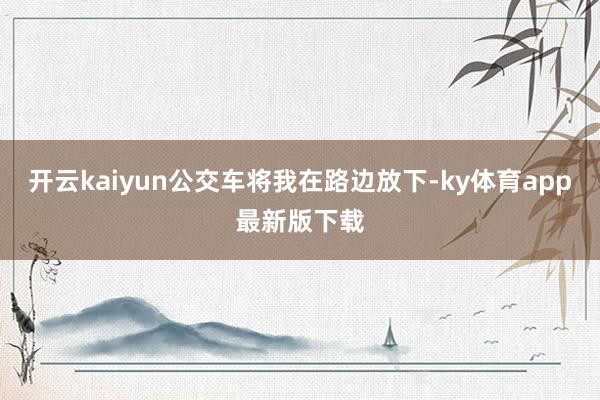 开云kaiyun公交车将我在路边放下-ky体育app最新版下载